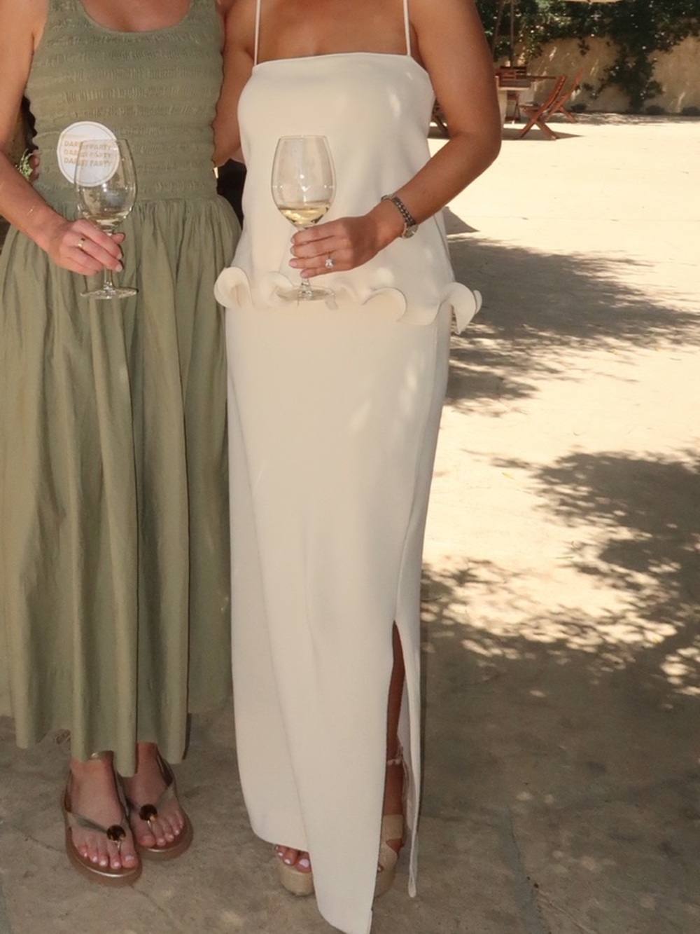 SAME Los Angeles Cream Set with Ruffle Hem - Picture 3 of 6